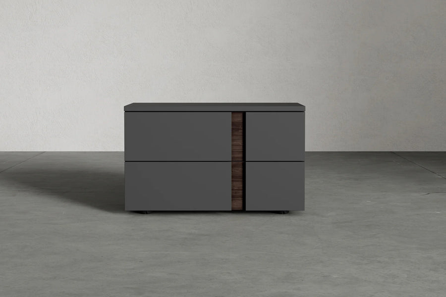 Veyn Nightstand by Viesso, showing veyn nightstand in live shot.