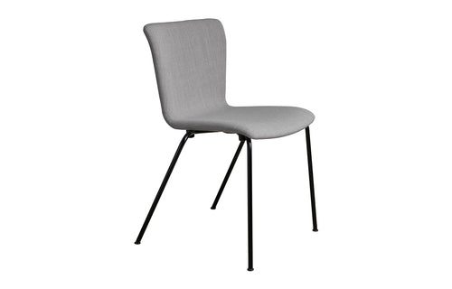 Vico Duo Full Upholstery Chair by Fritz Hansen - Black Powder Coated Steel, Christianshavn Textile Group.