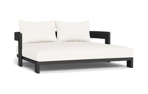 Victoria Daybed by Harbour - Asteroid Aluminum, Blanco Panama.