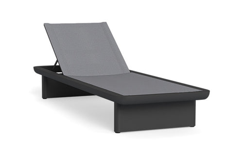 Victoria Sunlounger by Harbour - Asteroid Aluminum, Batyline Silver.