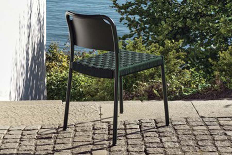 Vind Outdoor Chair by Skagerak, showing vind outdoor chair in live shot.