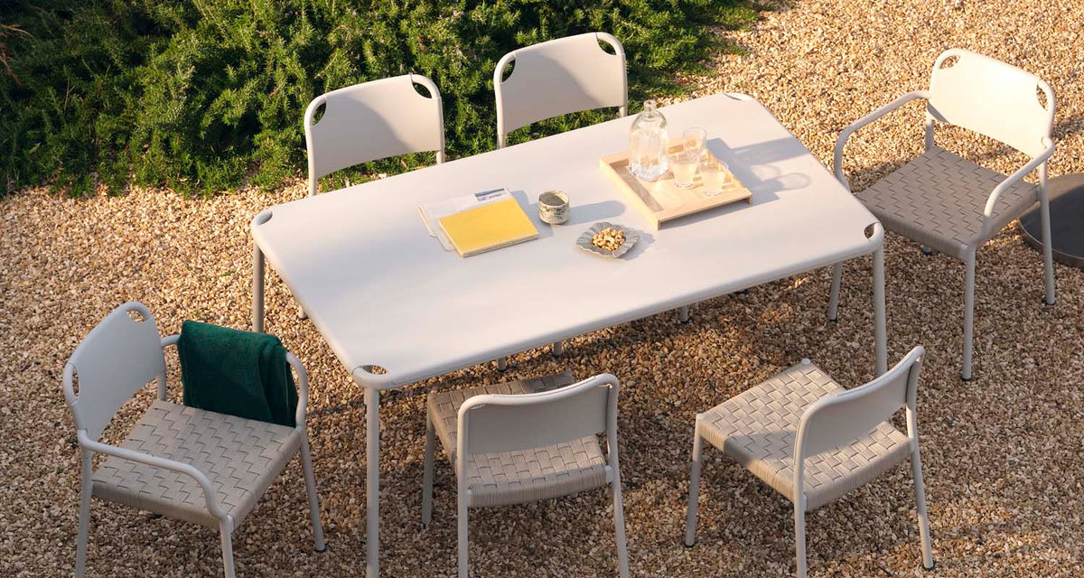 Vind Outdoor Chair by Skagerak, showing vind outdoor chair in live shot.