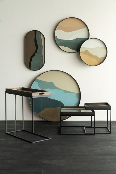 Wabi Sabi Tray by Ethnicraft, showing wabi sabi trays in live shot.