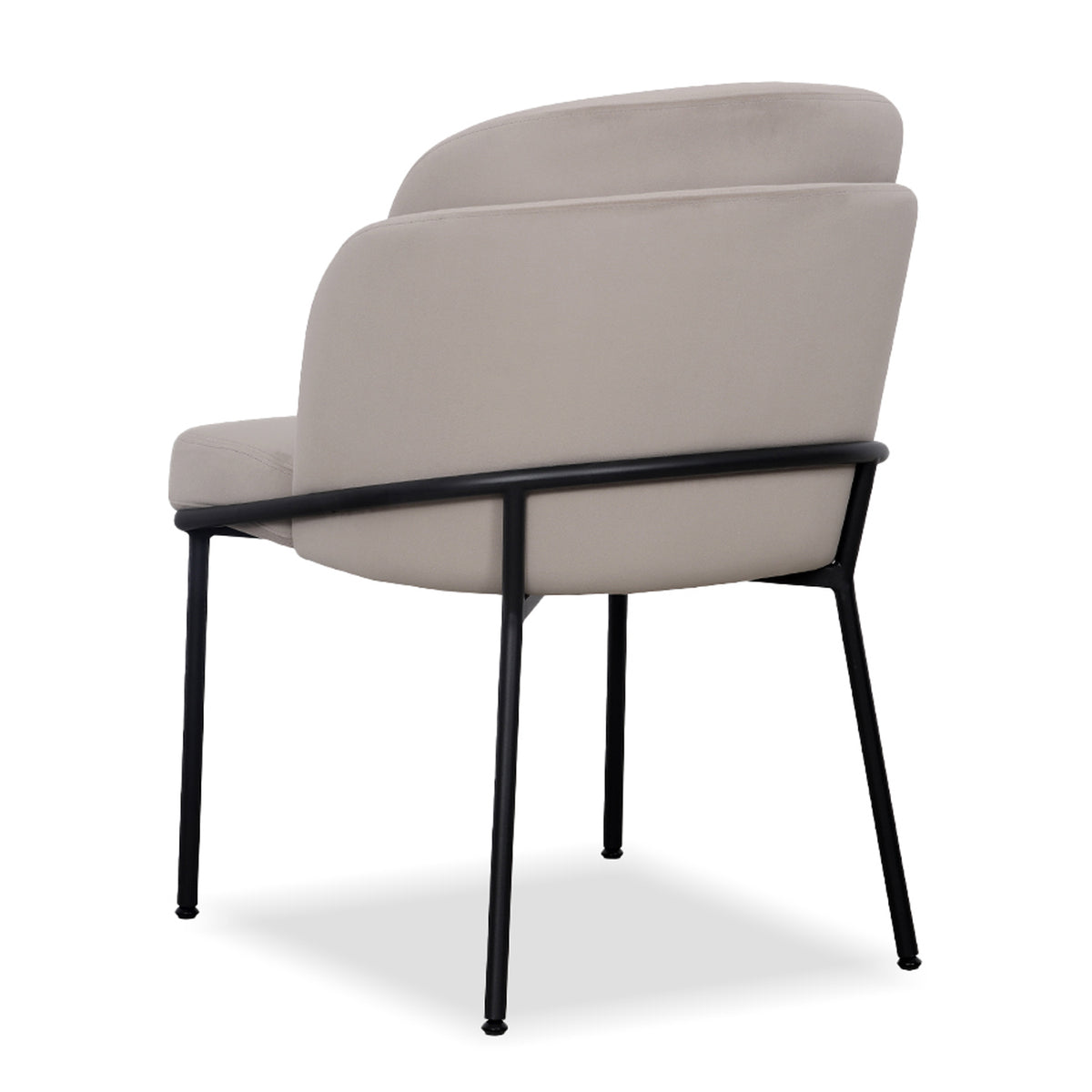 Wallen Dining Chair by Mobital, showing back view of wallen dining chair.