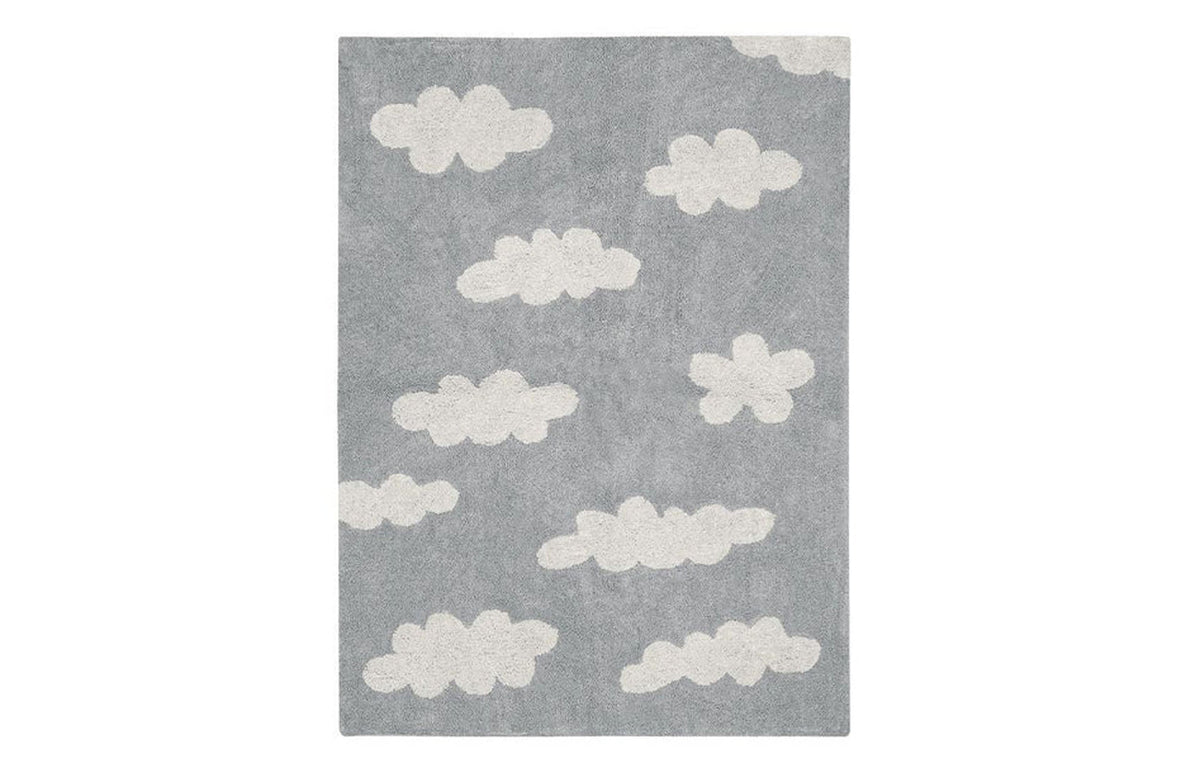 Clouds Washable Rug by Lorena Canals - Grey.