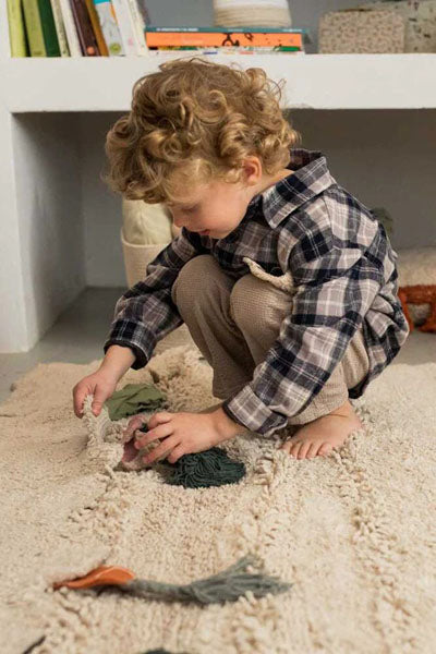 Washable Rug by Lorena Canals, showing washable rug in live shot.