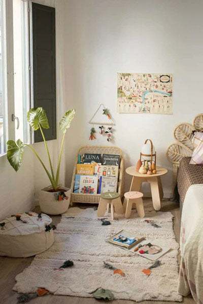 Washable Rug by Lorena Canals, showing washable rug in live shot.