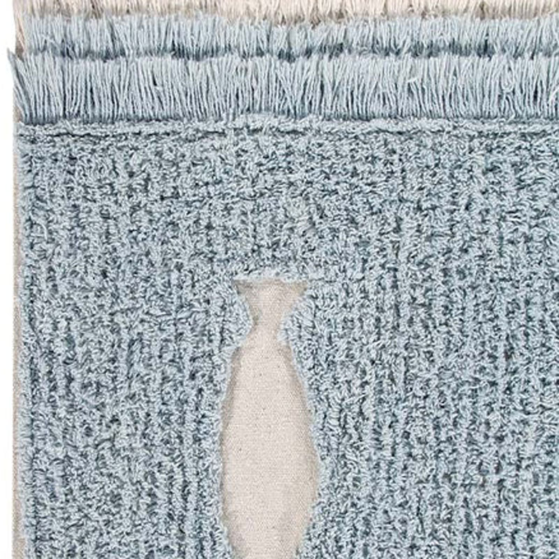The Sea Washable Rug by Lorena Canals, showing closeup view of the sea washable rug.