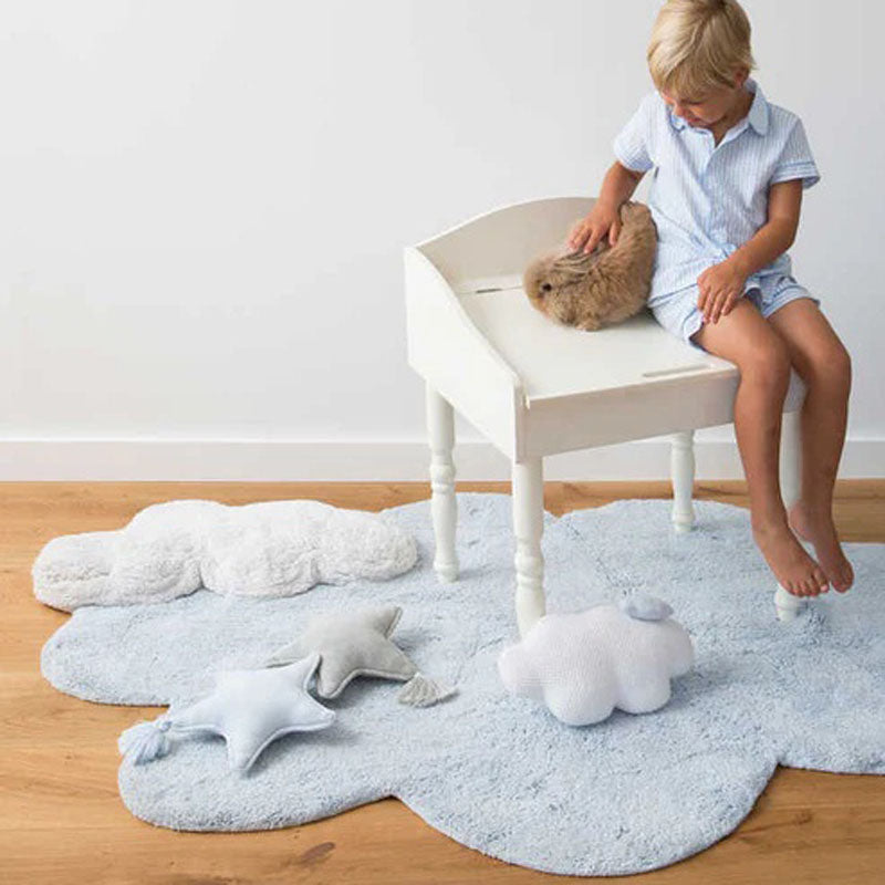 Puffy Washable Rug by Lorena Canals, showing puffy washable rug in live shot.