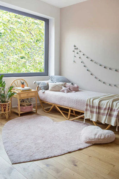 Puffy Washable Rug by Lorena Canals, showing puffy washable rug in live shot.