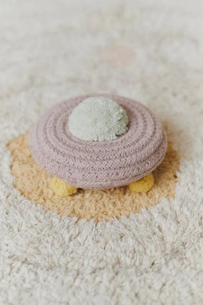 Washable Solar System Play Rug by Lorena Canals, showing washable solar system play rug in live shot.
