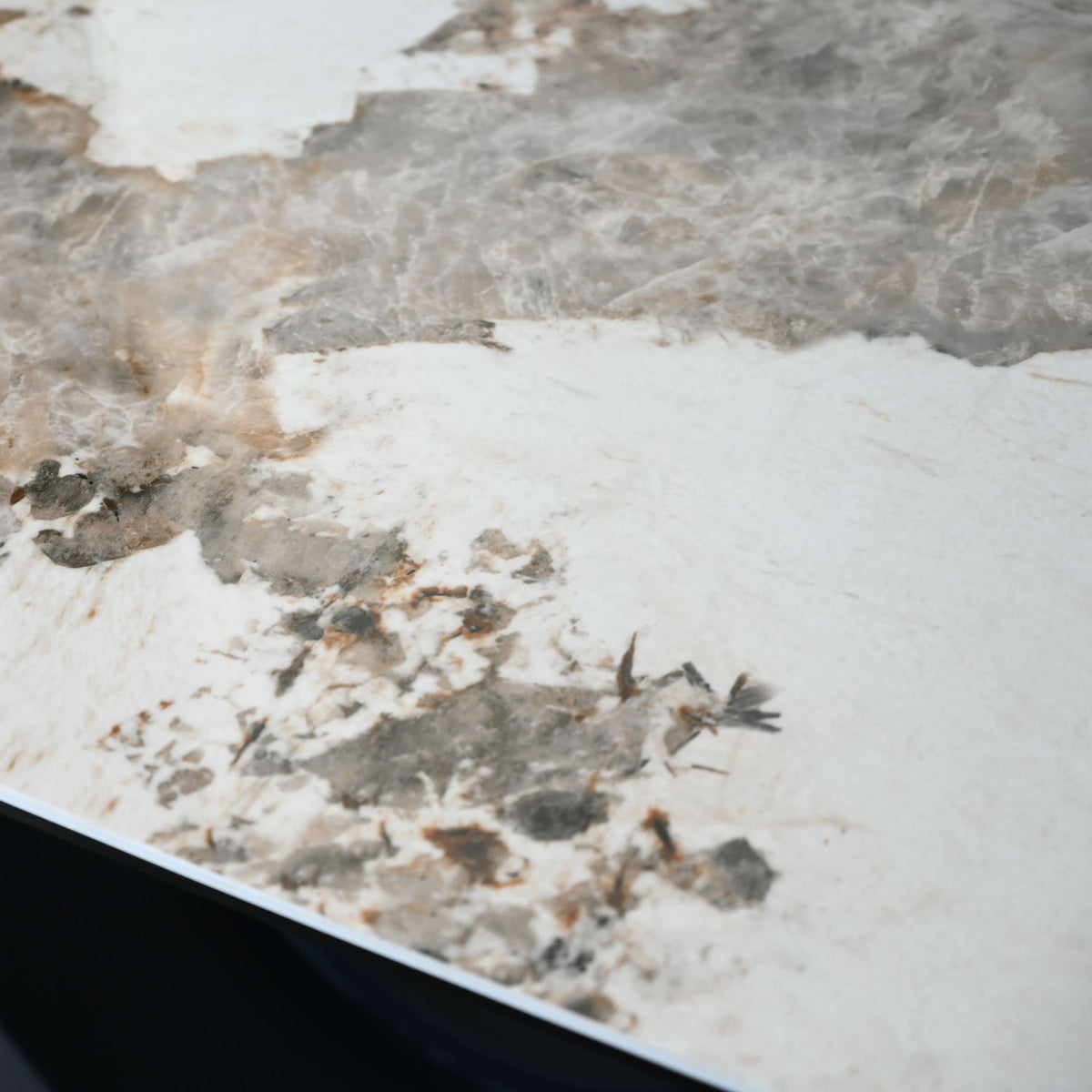 Wave Dining Table by Mobital, showing closeup view of wave dining table.