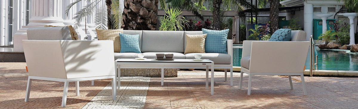 Weave Pillows by Mamagreen, showing weave pillows in live shot.