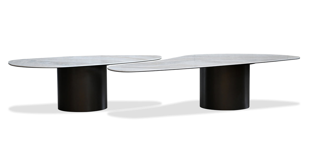 Wedge Coffee Table by Mobital, showing front view of wedge coffee table.