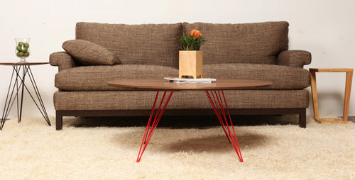 Williams Oval Coffee Table by Tronk Design, showing williams oval coffee table in live shot.