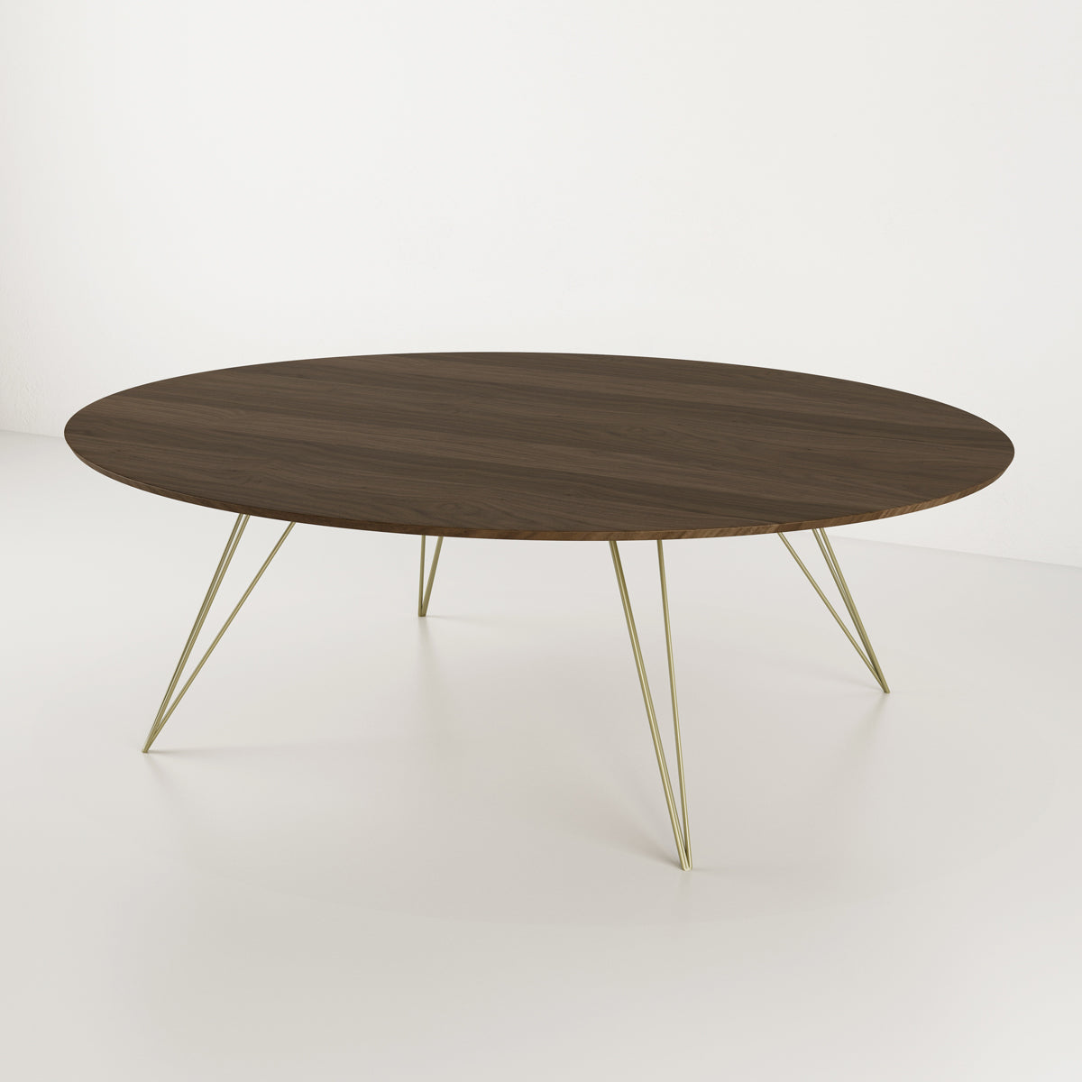 Williams Oval Coffee Table by Tronk Design, showing williams oval coffee table in live shot.