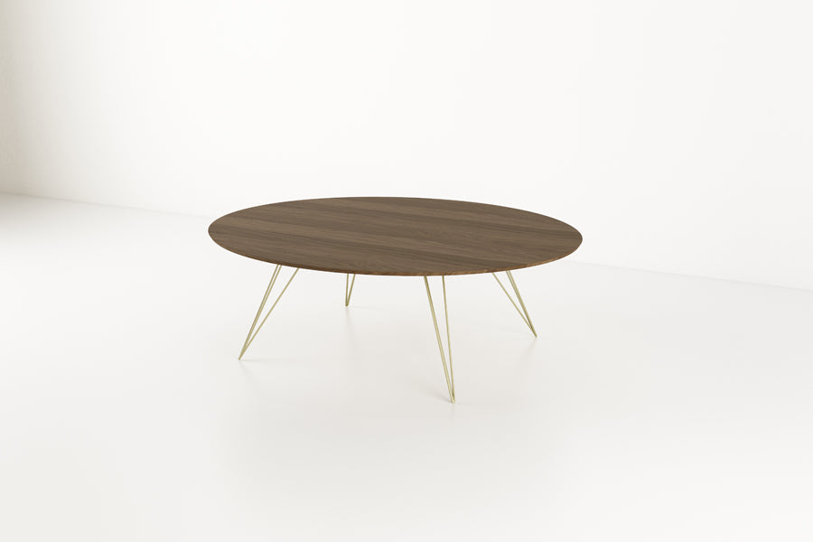 Williams Oval Coffee Table by Tronk Design, showing williams oval coffee table in live shot.