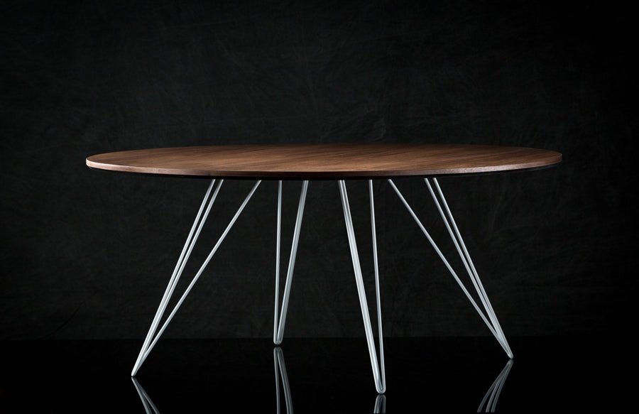 Williams Oval Coffee Table by Tronk Design, showing williams oval coffee table in live shot.