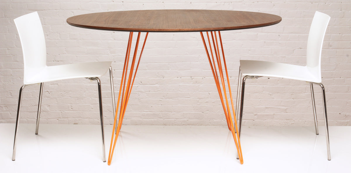 Williams Oval Dining Table by Tronk Design, showing williams oval dining table in live shot.