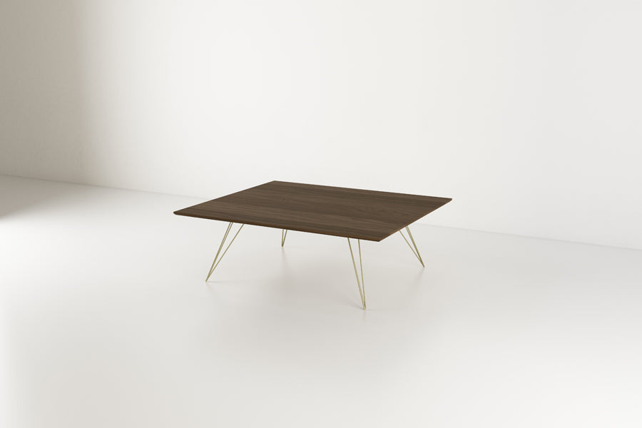 Williams Rectangle Coffee Table by Tronk Design, showing williams rectangle coffee table in live shot.
