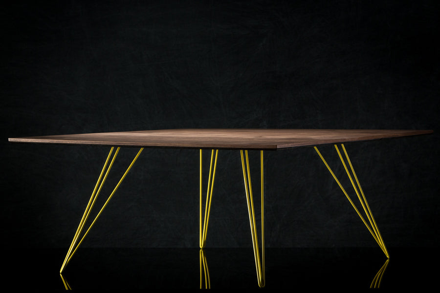 Williams Rectangle Coffee Table by Tronk Design, showing williams rectangle coffee table in live shot.
