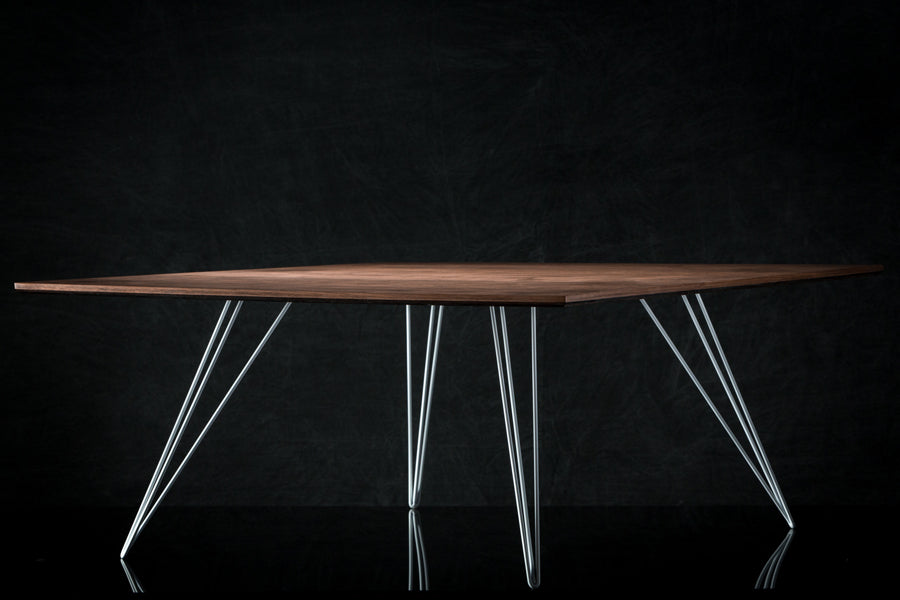 Williams Rectangle Coffee Table by Tronk Design, showing williams rectangle coffee table in live shot.