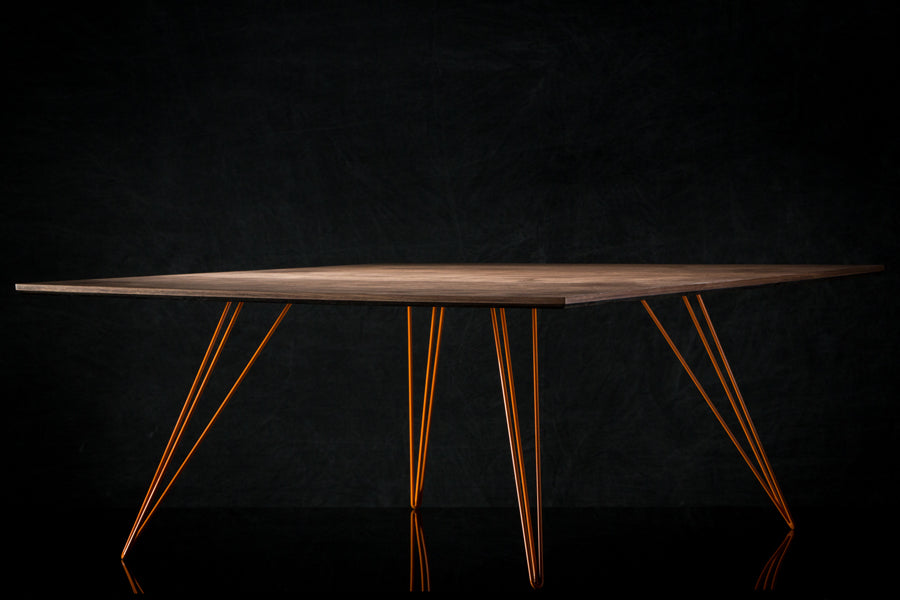 Williams Rectangle Coffee Table by Tronk Design, showing williams rectangle coffee table in live shot.