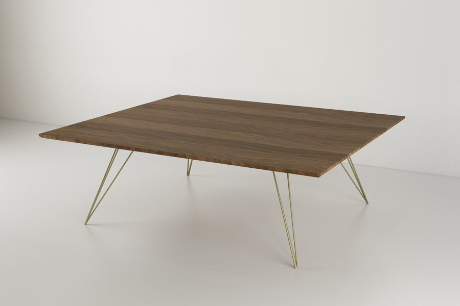 Williams Rectangle Coffee Table by Tronk Design, showing williams rectangle coffee table in live shot.