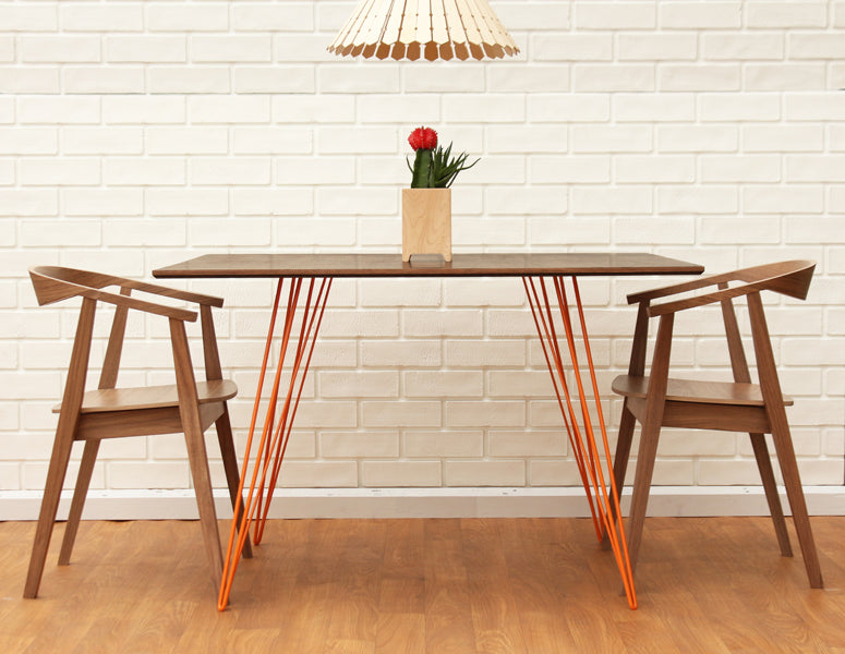 Williams Rectangle Dining Table by Tronk Design, showing williams rectangle dining table in live shot.