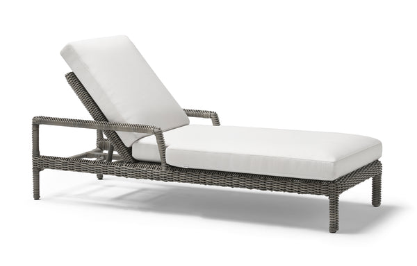 Heritage Chaise by Point - With Arm, Ash Grey Fiber, Fabric G1.