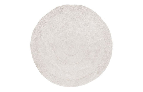 Arctic Circle Woolable Rug Sheep White by Lorena Canals, showing front view of arctic circle woolable rug sheep white.