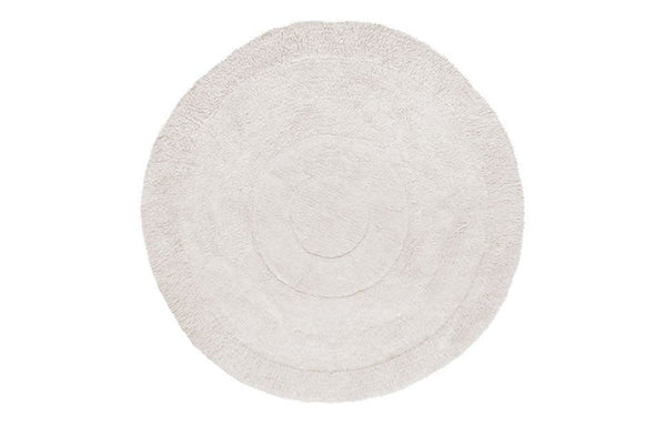 Arctic Circle Woolable Rug Sheep White by Lorena Canals, showing front view of arctic circle woolable rug sheep white.