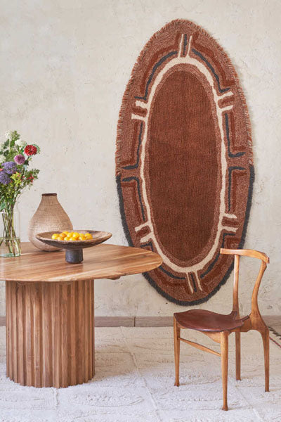 Karibu Woolable Rug by Lorena Canals, showing karibu woolable rug in live shot.
