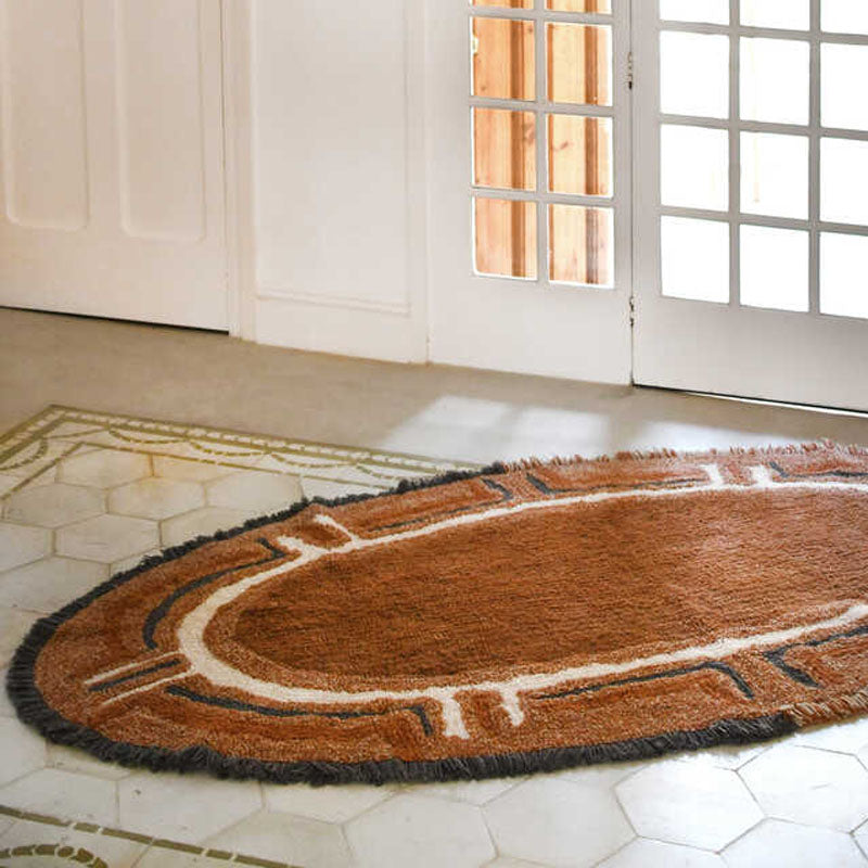 Karibu Woolable Rug by Lorena Canals, showing karibu woolable rug in live shot.
