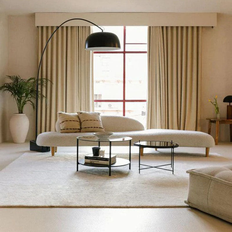 Silhouettes Woolable Rug by Lorena Canals, showing silhouettes woolable rug in live shot.