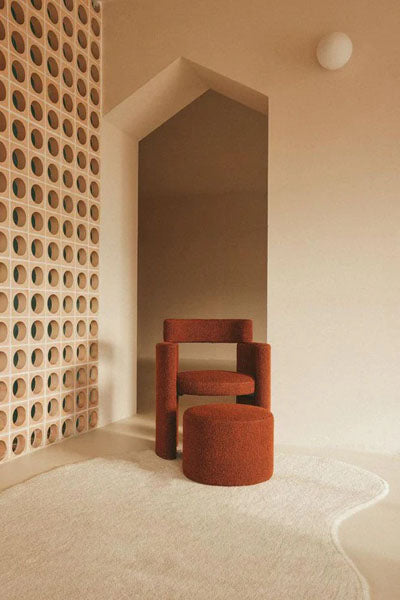 Silhouettes Woolable Rug by Lorena Canals, showing silhouettes woolable rug in live shot.