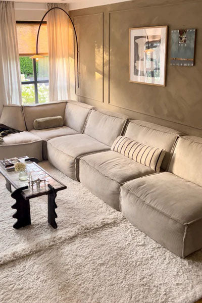 Sheep of the World Tundra Woolable Rug by Lorena Canals, showing sheep of the world tundra woolable rug in live shot.