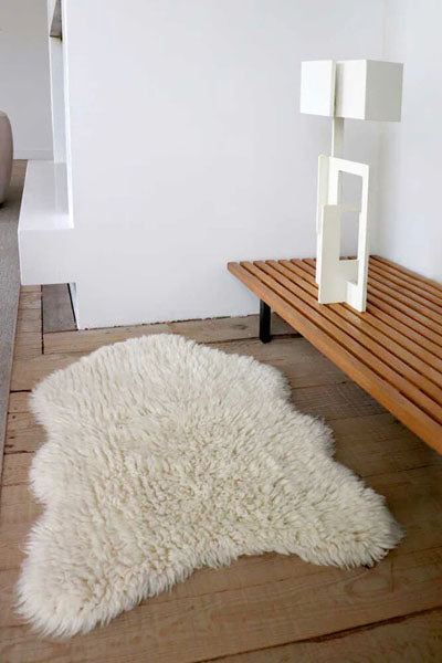 Sheep of the World Woolly Woolable Rug by Lorena Canals, showing sheep of the world woolly woolable rug in live shot.