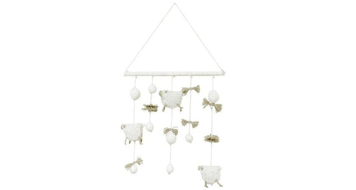 Woolable Wall Decor Flock by Lorena Canals, showing front view of woolable wall decor flock.