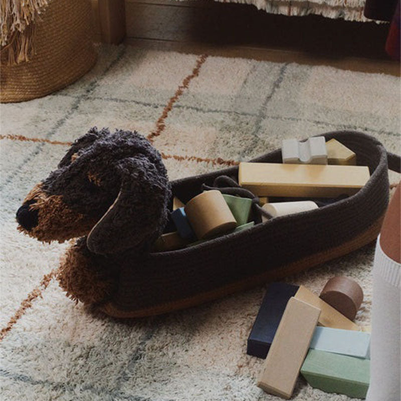 Wouf Basket by Lorena Canals, showing wouf basket in live shot.