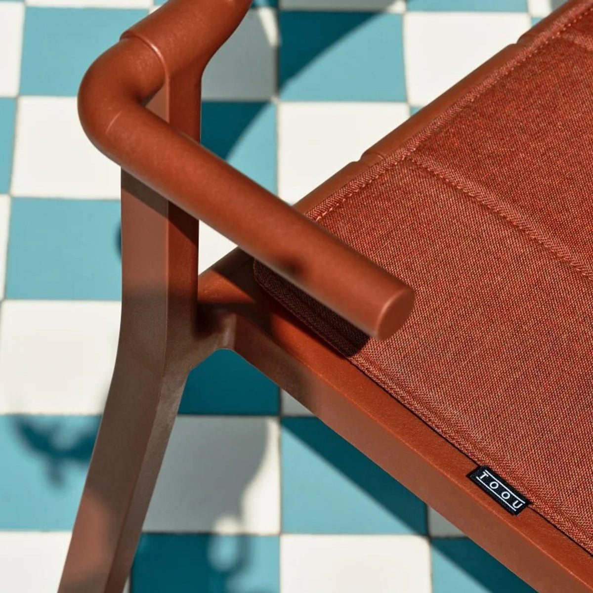 Yard Armchair by Toou, showing closeup view of yard armchair in live shot.