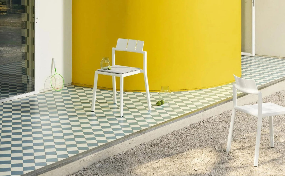 Yard Chair by Toou, showing yard chairs in live shot.