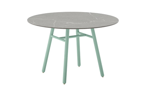 Yo! Fixed Table by Connubia - Matt Thyme Green, Ceramic Piasentina Grey