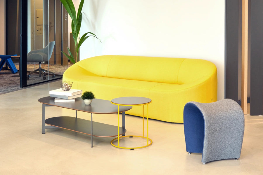 Zenger Stool by B&T, showing zenger stool in live shot.