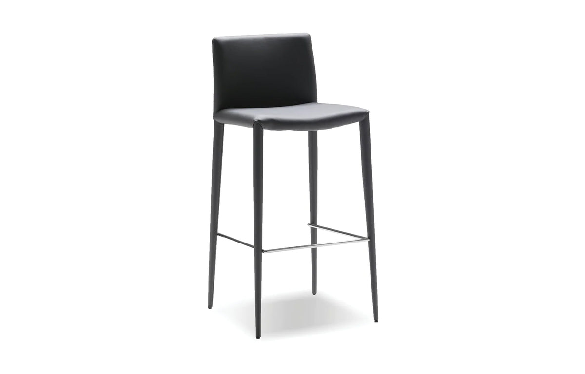 Zeno Counter Stool by Mobital - Grey Leatherette.