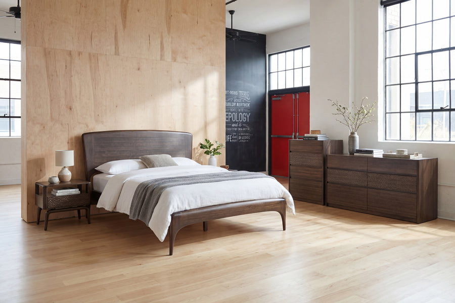Zeva Bed by Greenington, showing zeva bed in live shot.