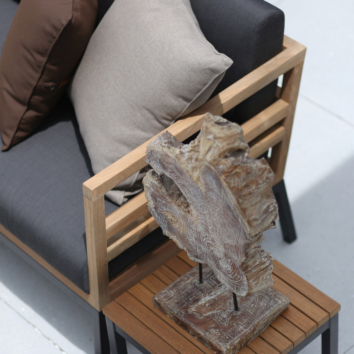 Zudu 2-Seater Lounge by Mamagreen, showing closeup view of zudu 2-seater lounge in live shot.