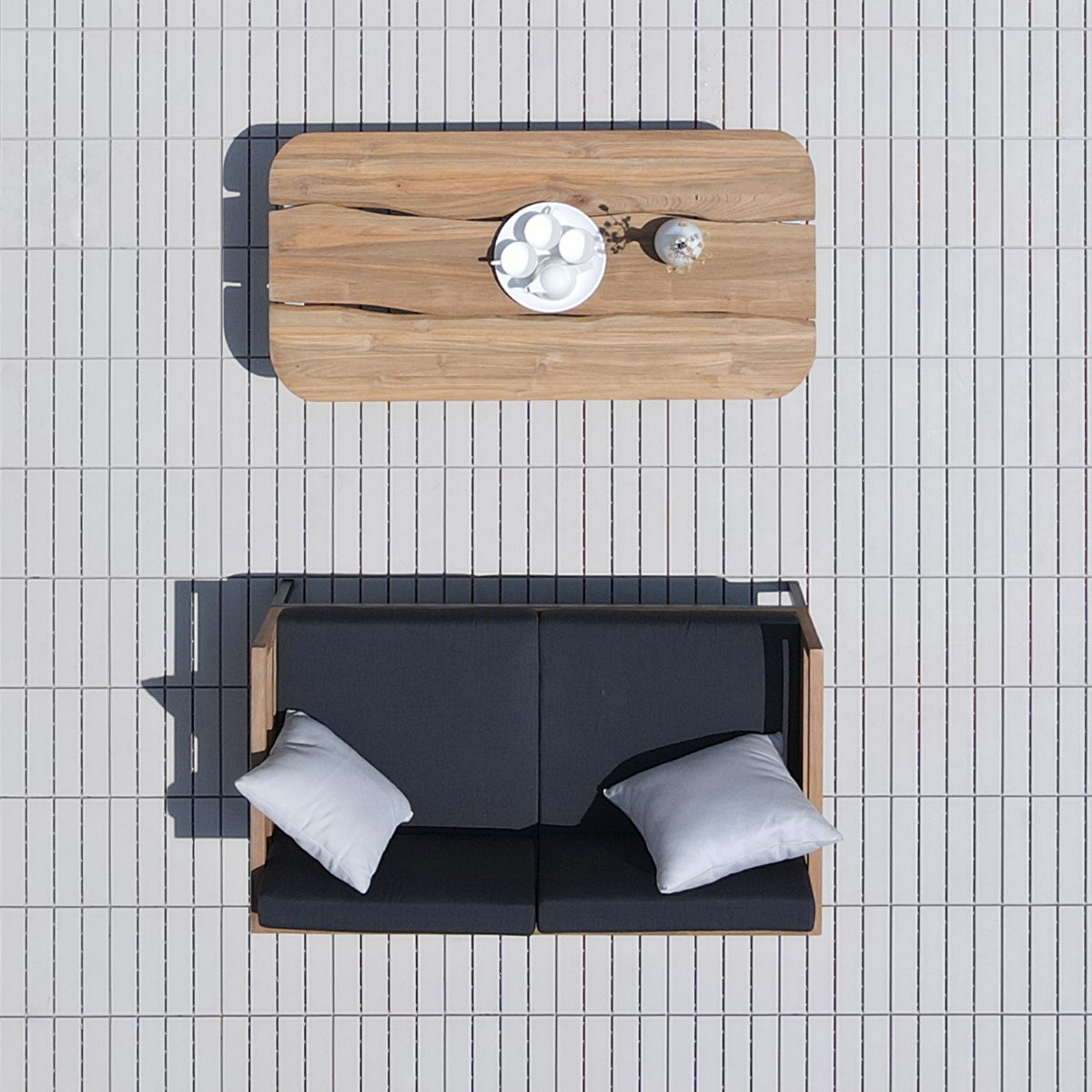 Zudu 2-Seater Lounge by Mamagreen, showing zudu 2-seater lounge in live shot.