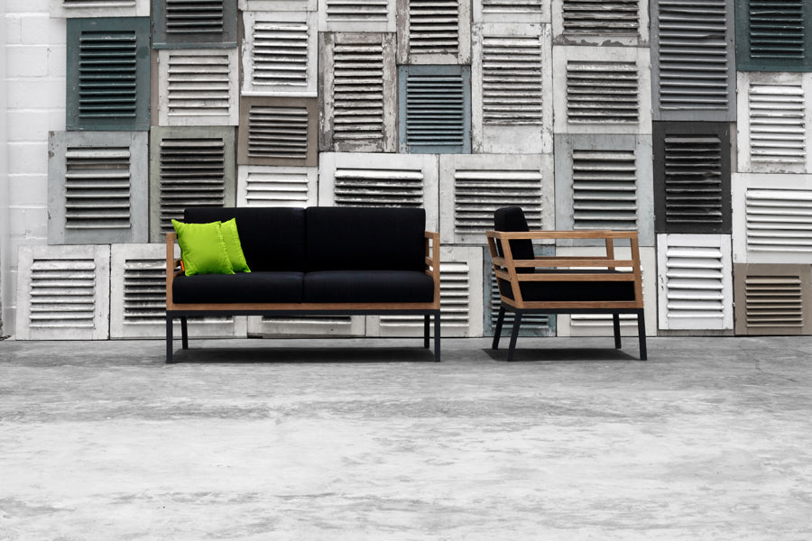 Zudu 2-Seater Lounge by Mamagreen, showing zudu 2-seater lounge in live shot.