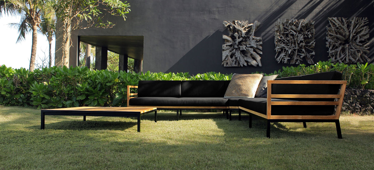 Zudu Oversized Corner Sofa by Mamagreen, showing zudu oversized corner sofa in live shot.